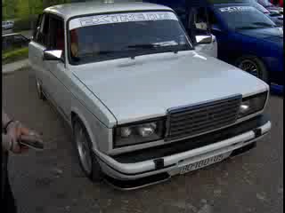 vaz 2107 tuning with headlights from vaz 2106