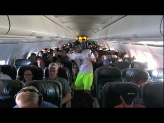 harlem shake on board the plane