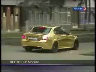 eric on the gold bmw m5