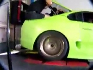 the green supra froze on the stand   :)
