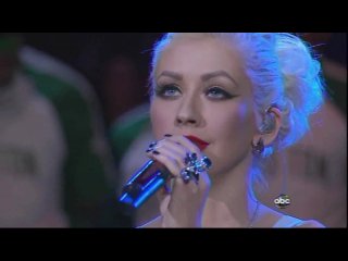 christina aguilera - usa national anthem (live nba finals 2010 game 7) big tits big ass milf